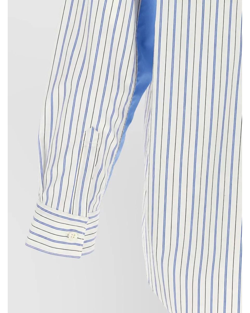 Comme des Garçons White Striped Cotton Shirt for men