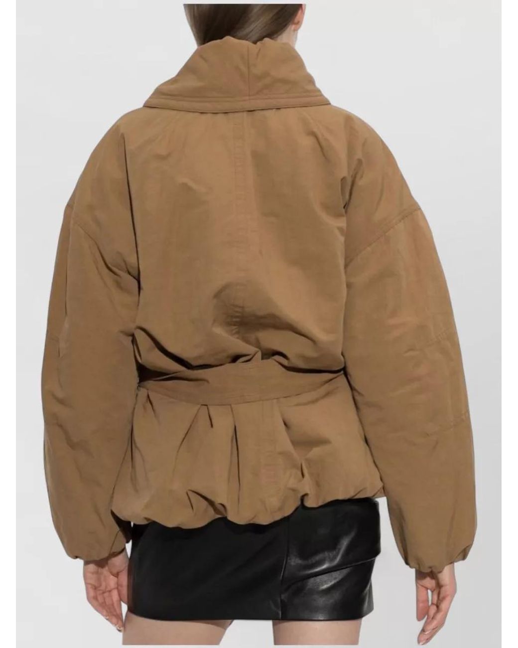 Isabel Marant Natural Voilinda Oversized Belted Jacket