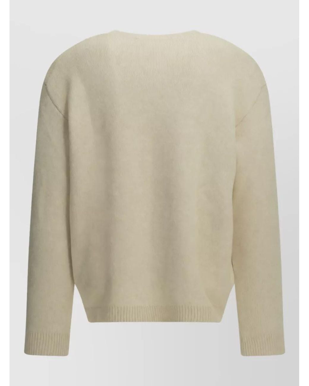 Maison Kitsuné Natural Wool Crew-Neck Sweater for men