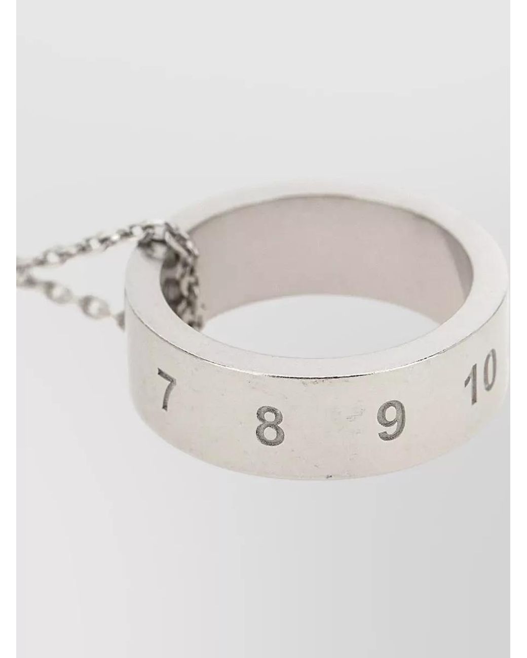 Maison Margiela White Pendant Necklace for men