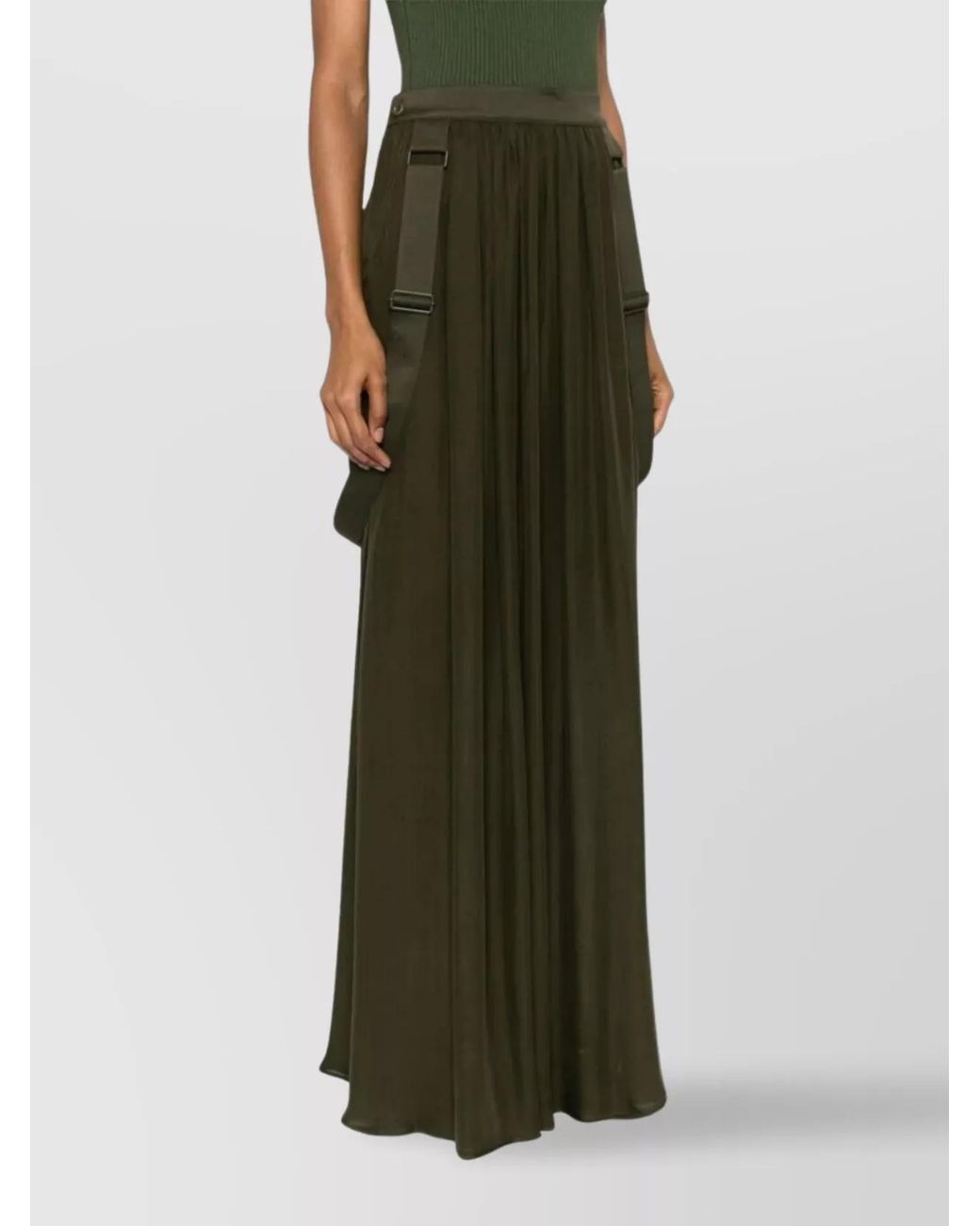 Max Mara Green Midi Skirt