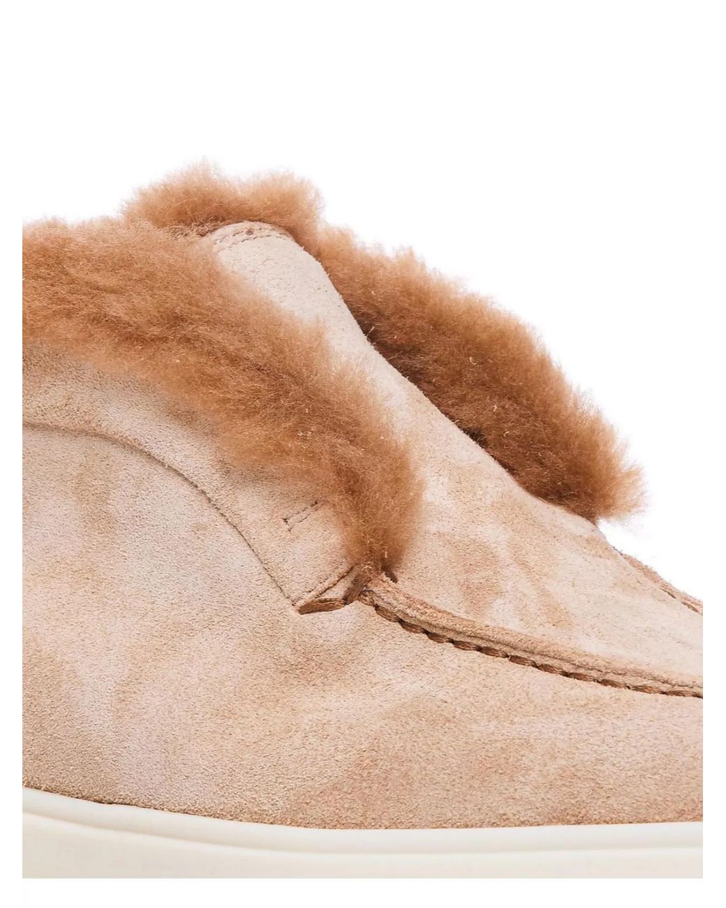 Santoni Pink Suede Leather Loafers
