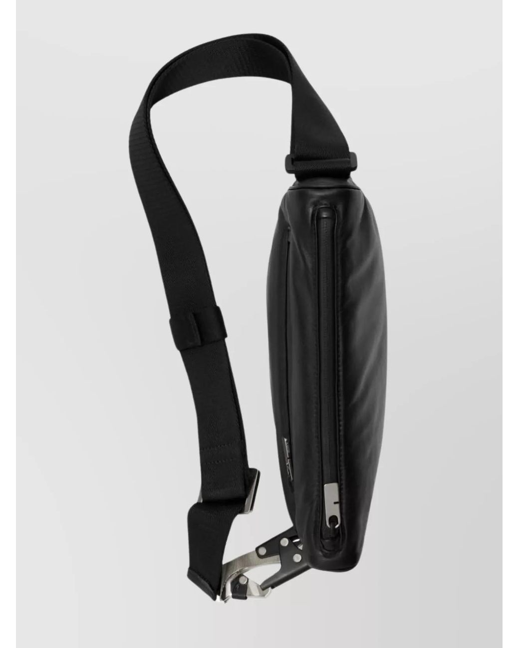 Burberry Black Calf Leather Asymmetric Crossbody Bag for men