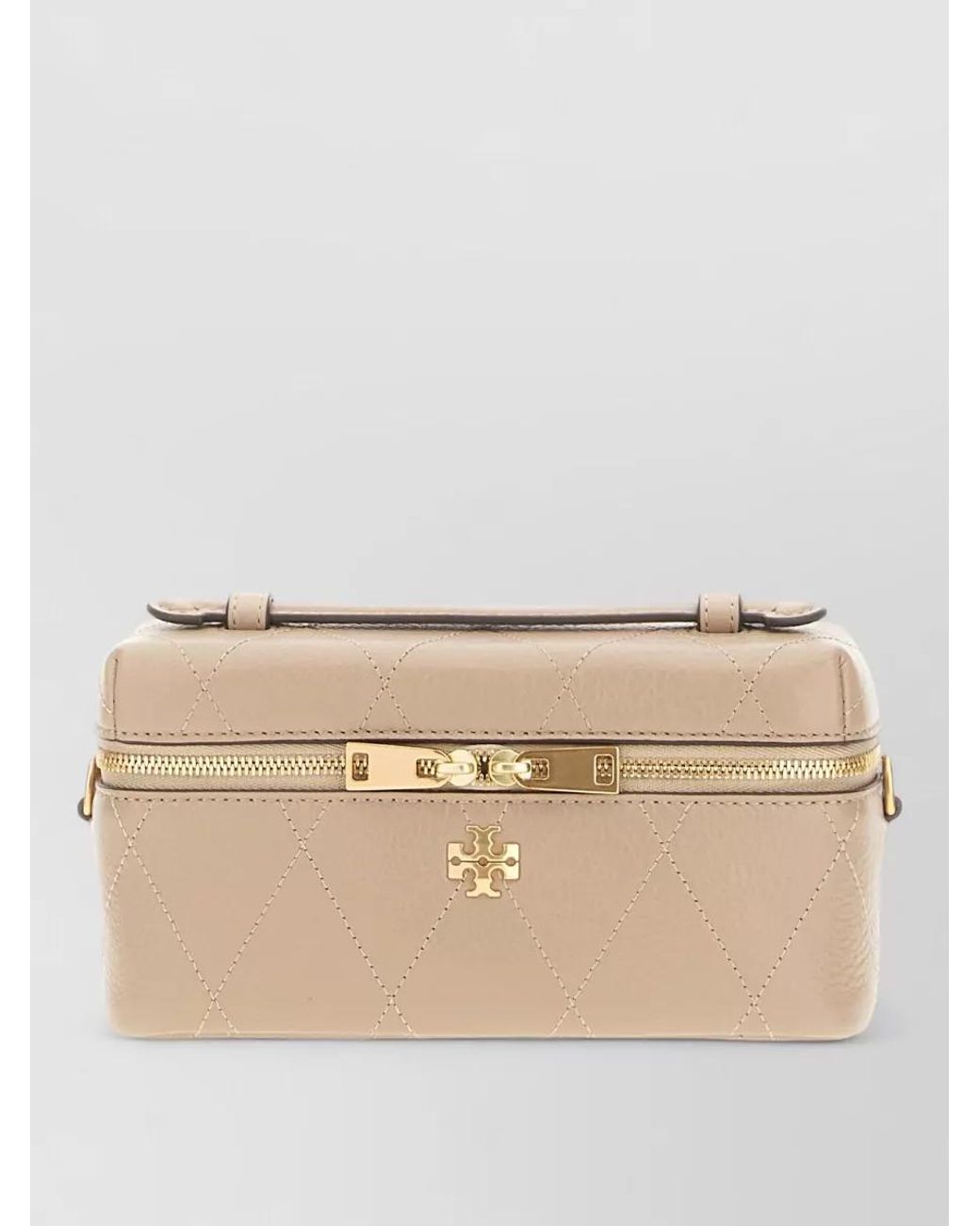 Tory Burch Natural Na Leather Clutch Bag