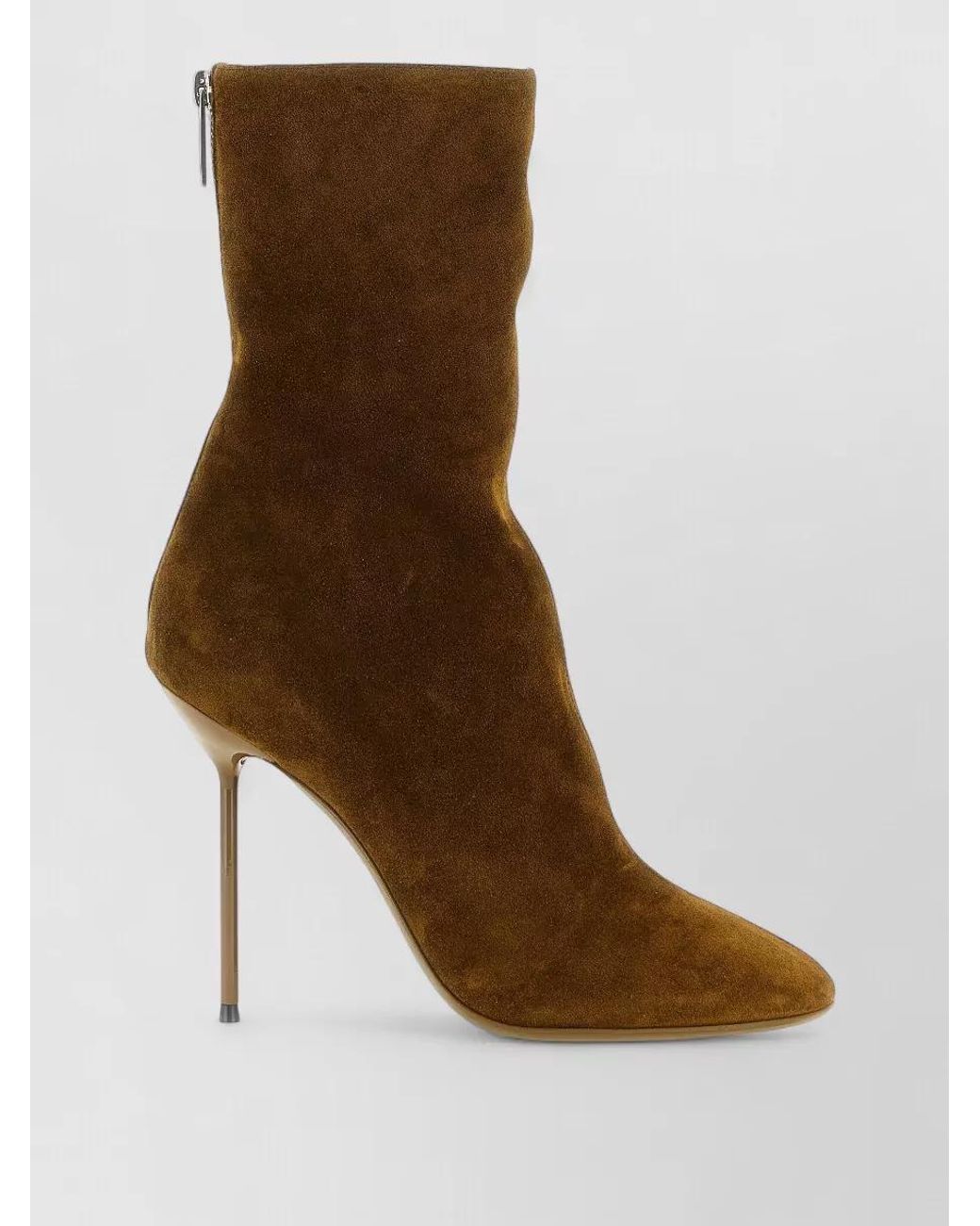 Paris Texas Brown Suede Ankle Boots