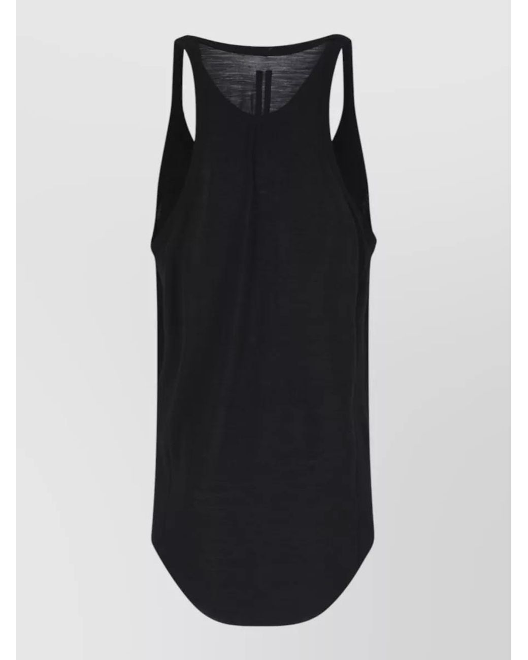 Rick Owens Black Silk Tank Top for men