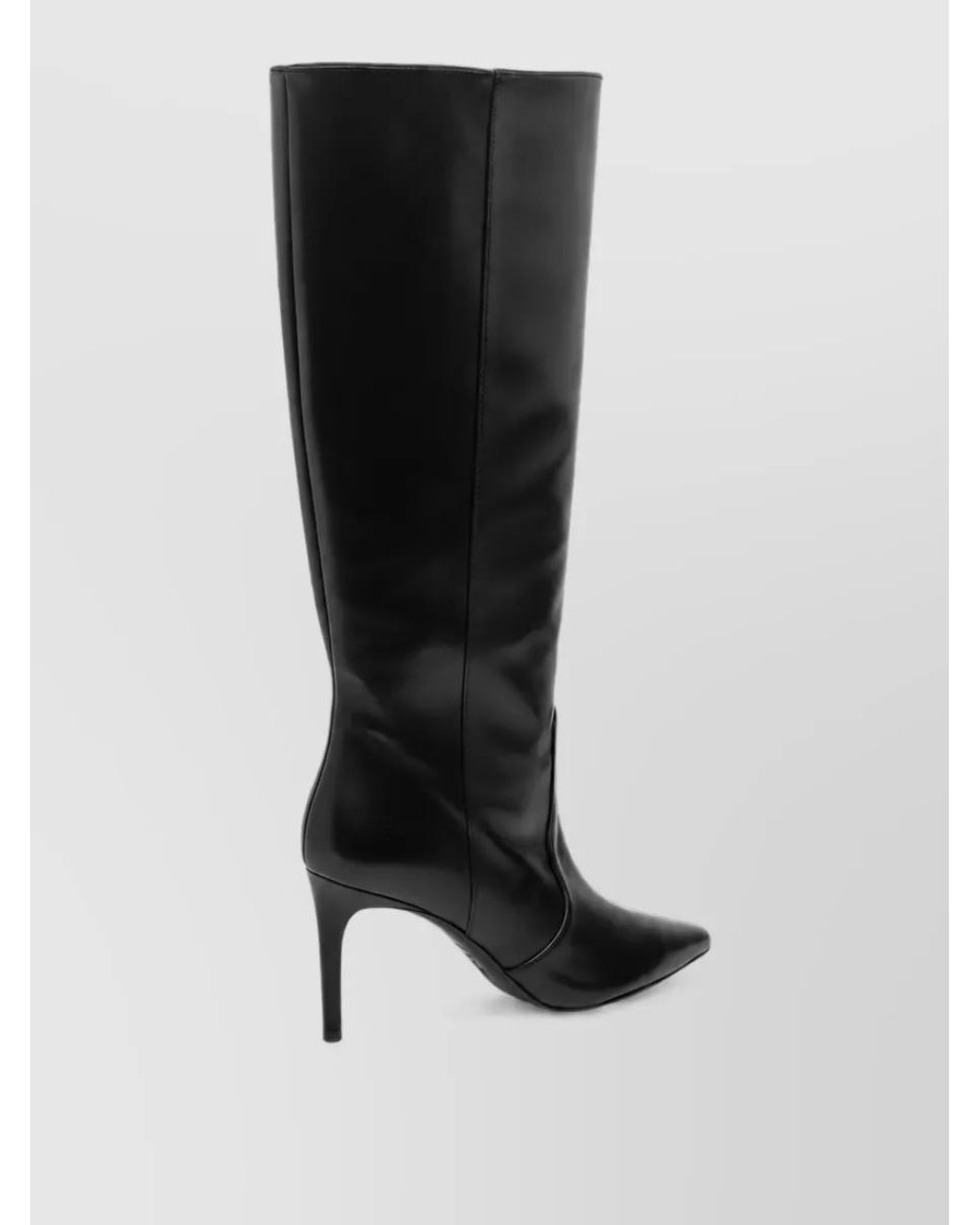 Stuart Weitzman Black Leather Knee-High Boots