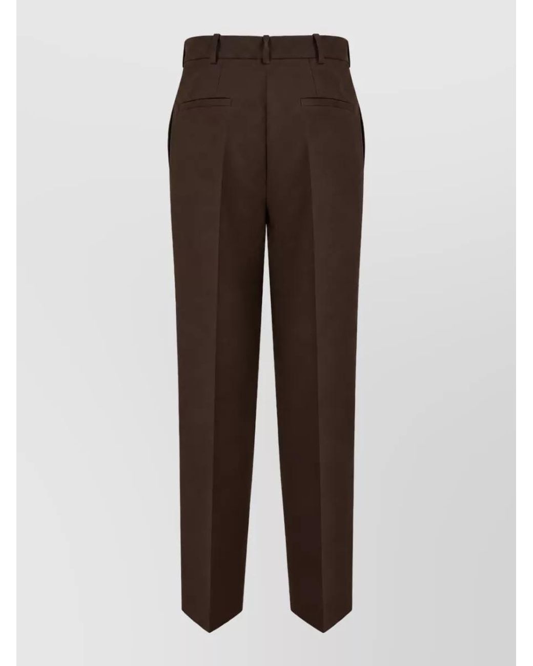 P.A.R.O.S.H. Brown Virgin Wool Suit Trousers