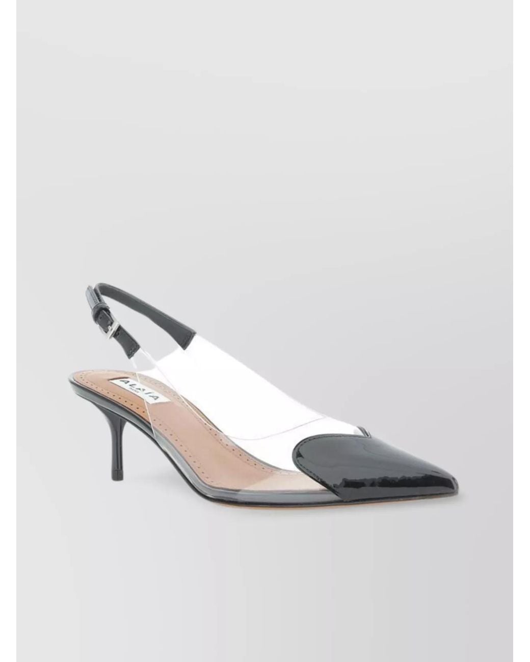 Alaïa Metallic Leather Cutout Slingback Pumps