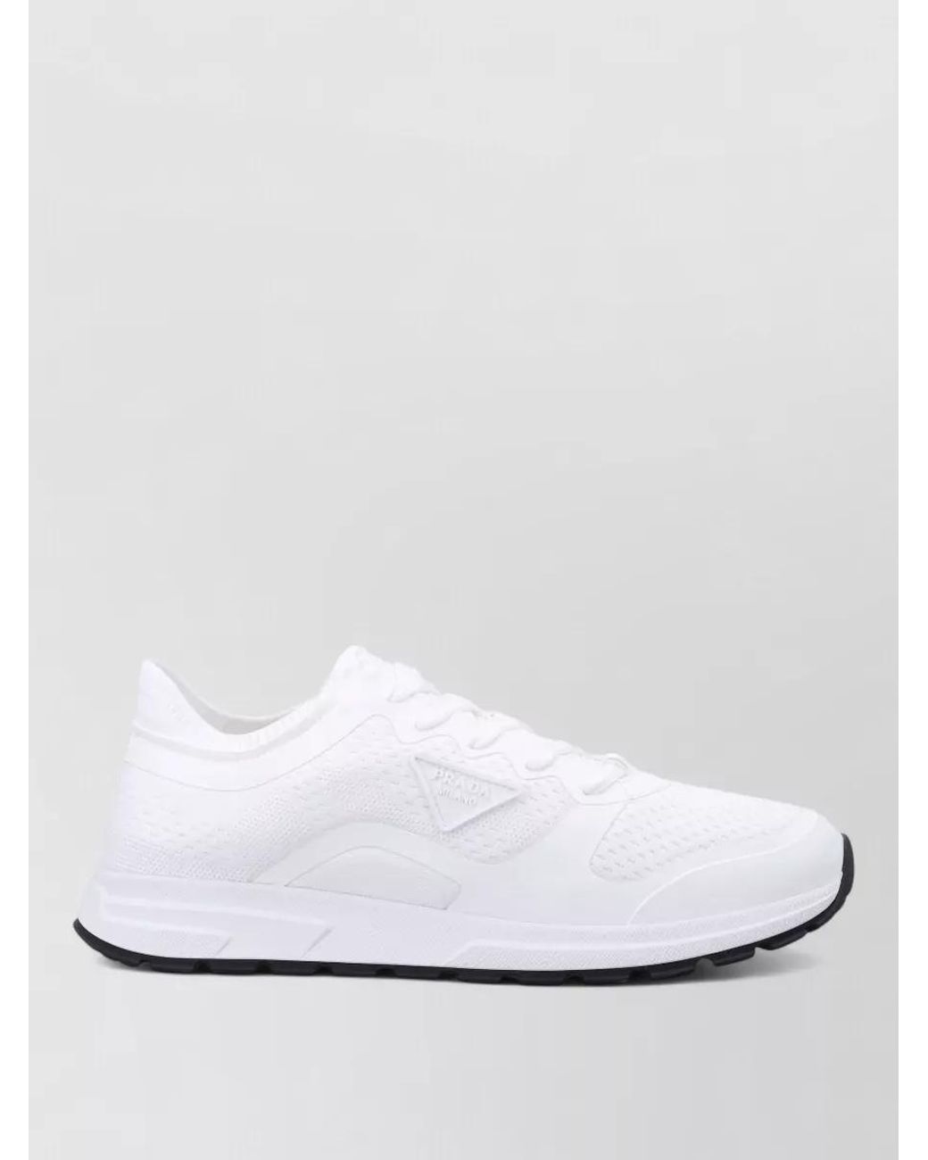 Prada White Prax 2.0 Low-Top Sneakers