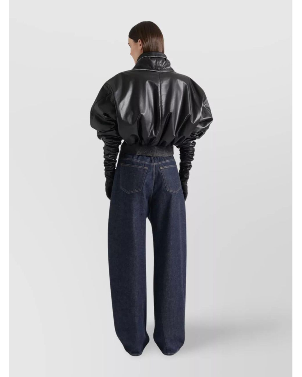 Givenchy Blue Denim Twisted Balloon-Leg Jeans