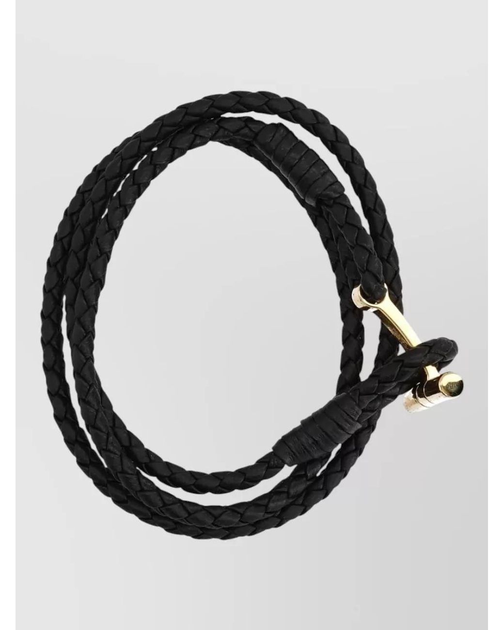 Tom Ford Multicolor Braided Leather Bracelet for men