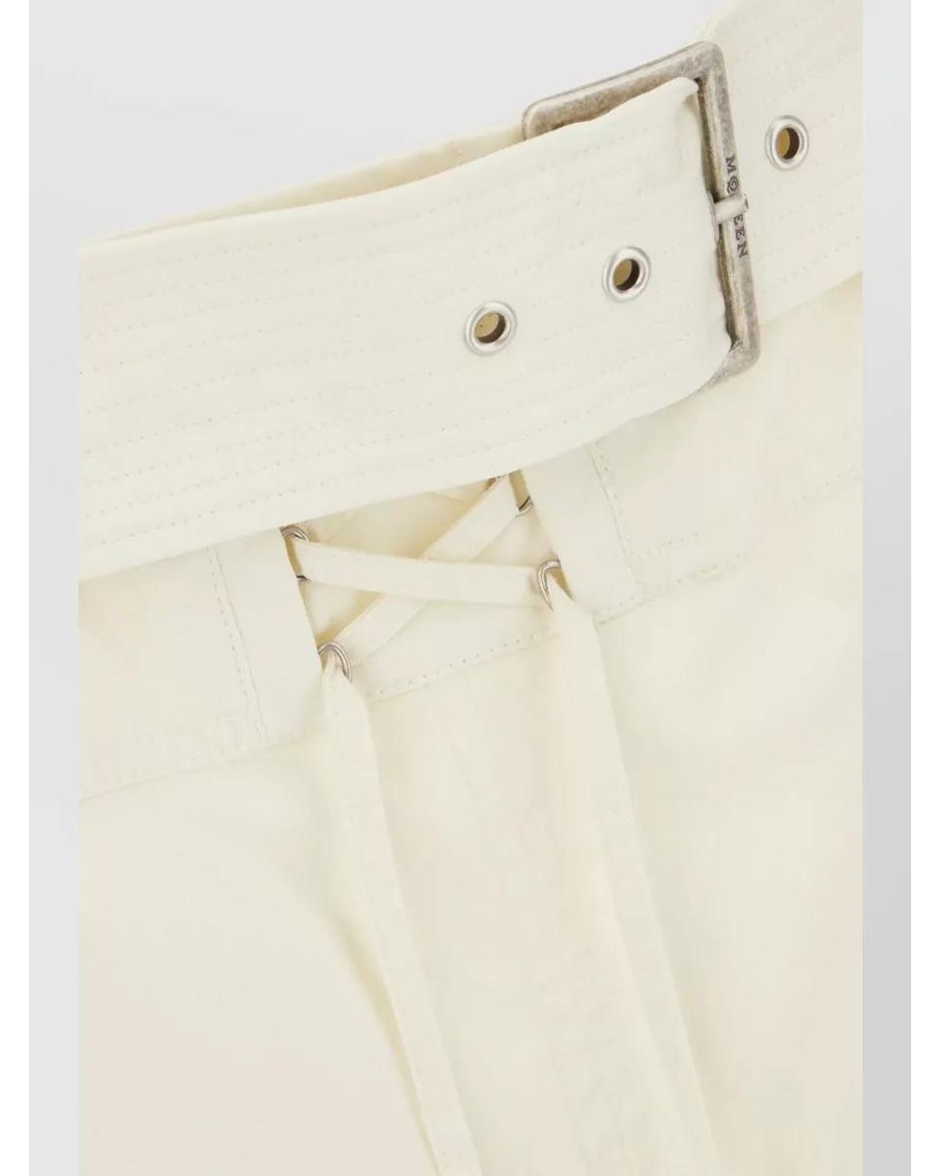 McQueen Natural Cotton Bermuda Shorts