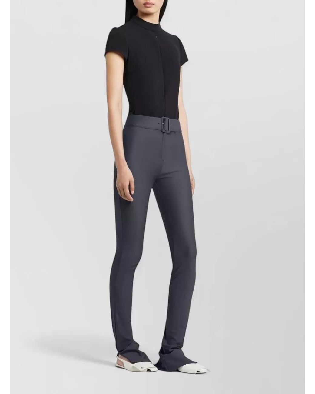 Courreges Black Sleeveless T-Shirt