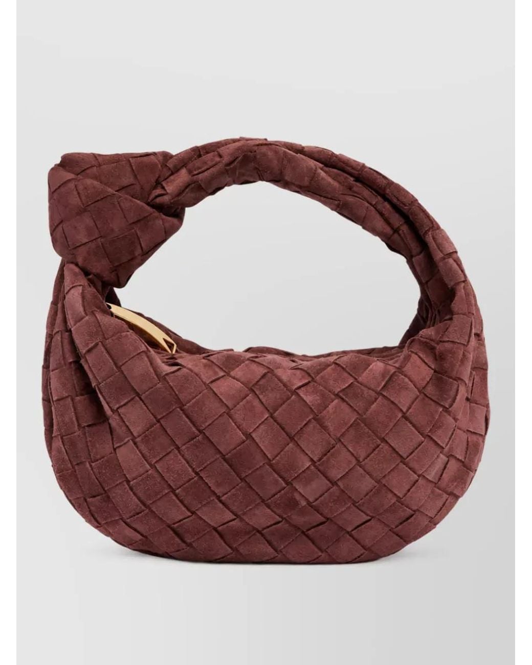 Bottega Veneta Red Mini Jodie Leather Clutch Bag
