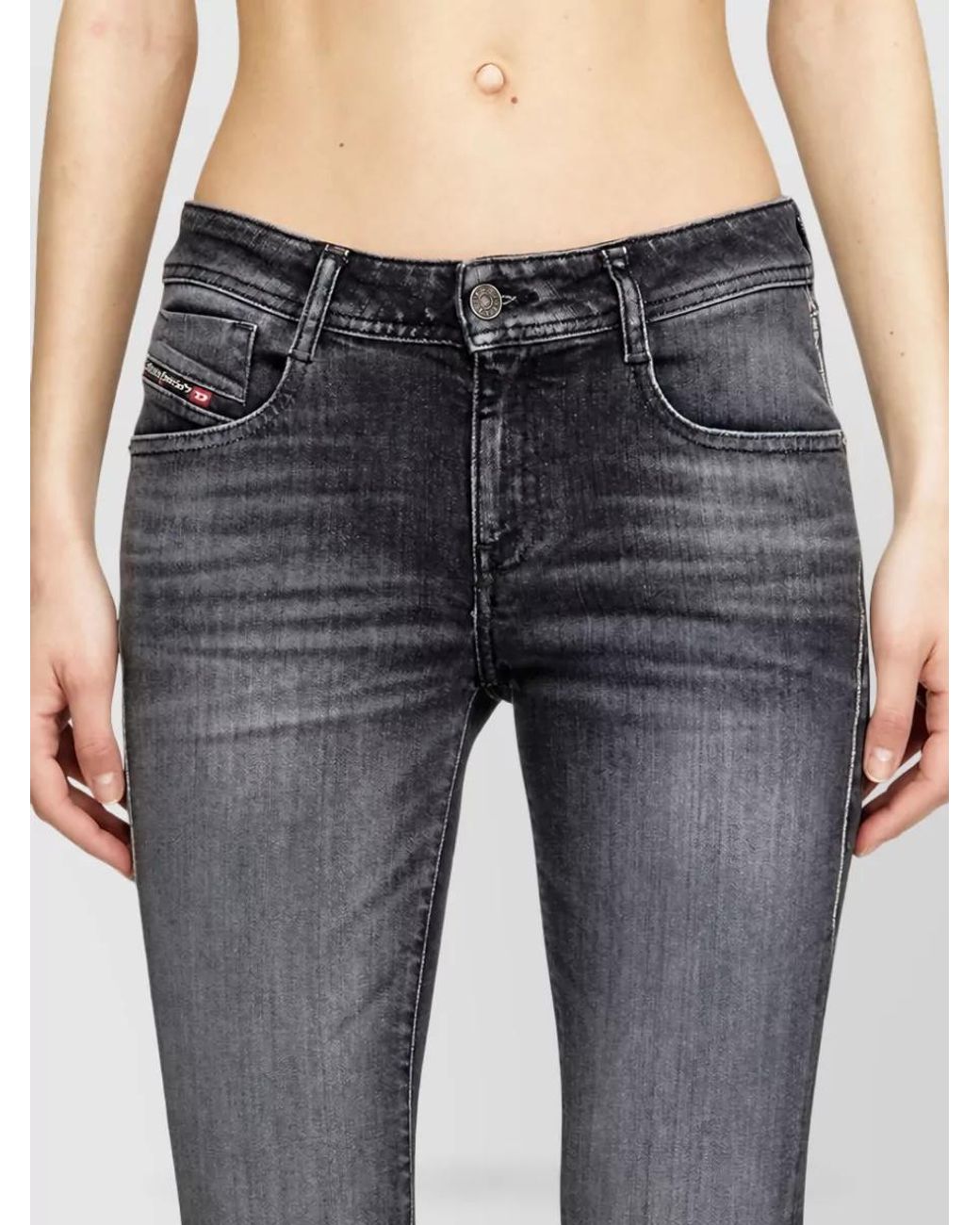 DIESEL Gray Flared Jeans