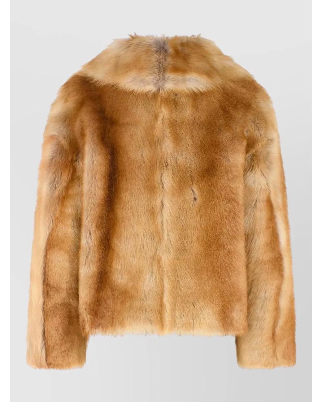 Salvatore Santoro Brown Faux Fur Coat