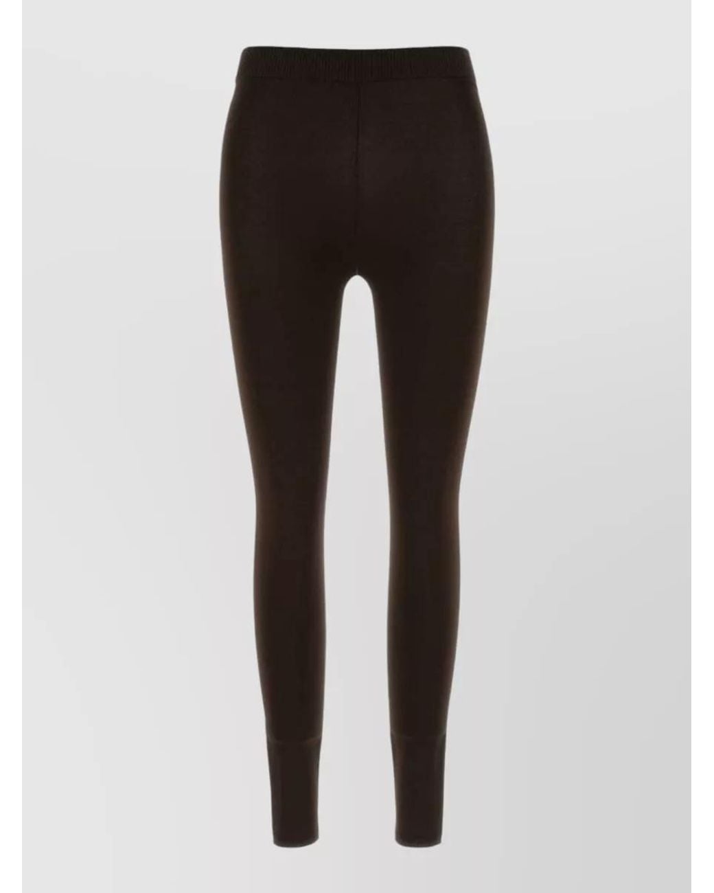 Balenciaga Black High-Rise Straight-Leg Leggings