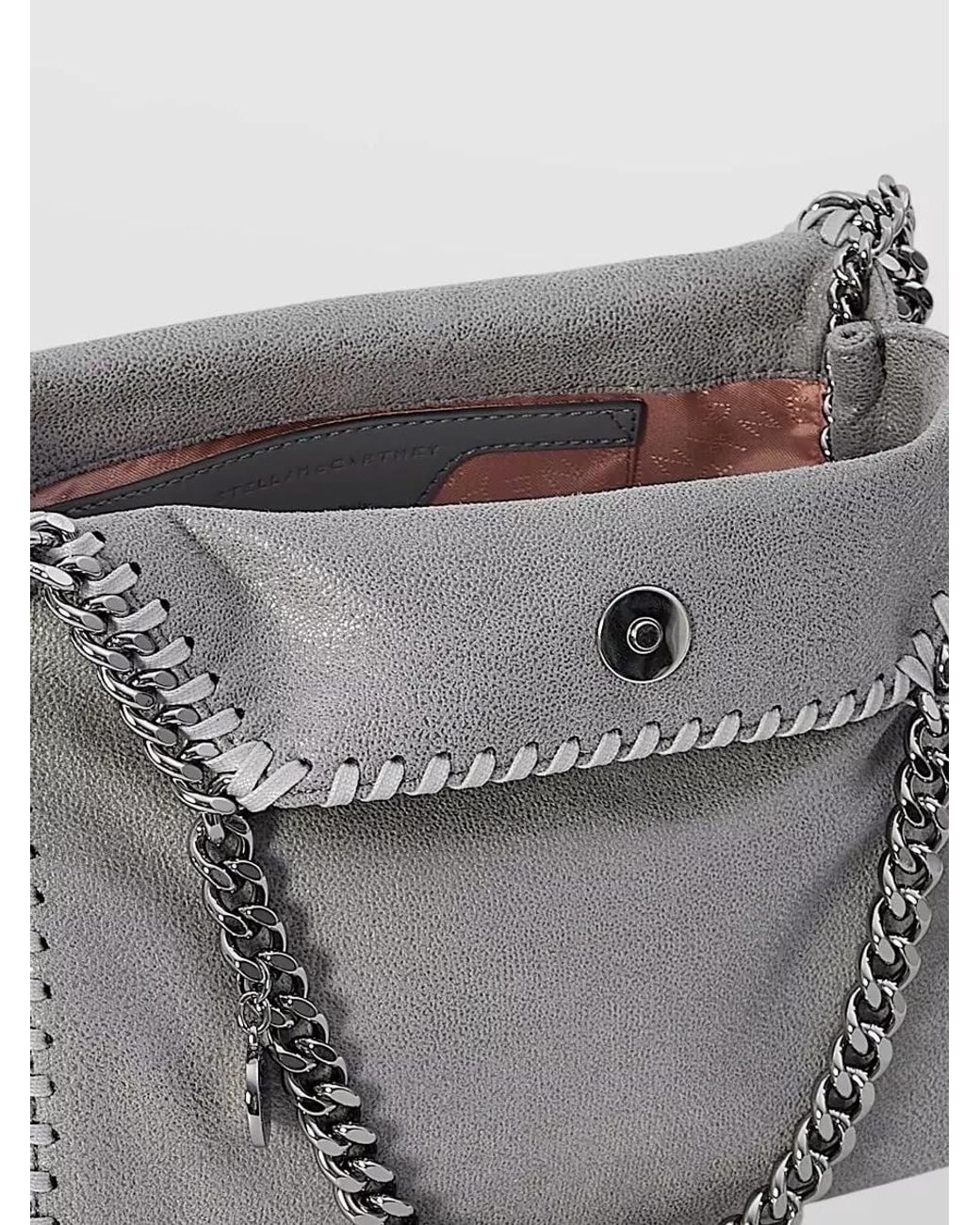 Stella McCartney Gray Falabella Mini Shoulder Bag