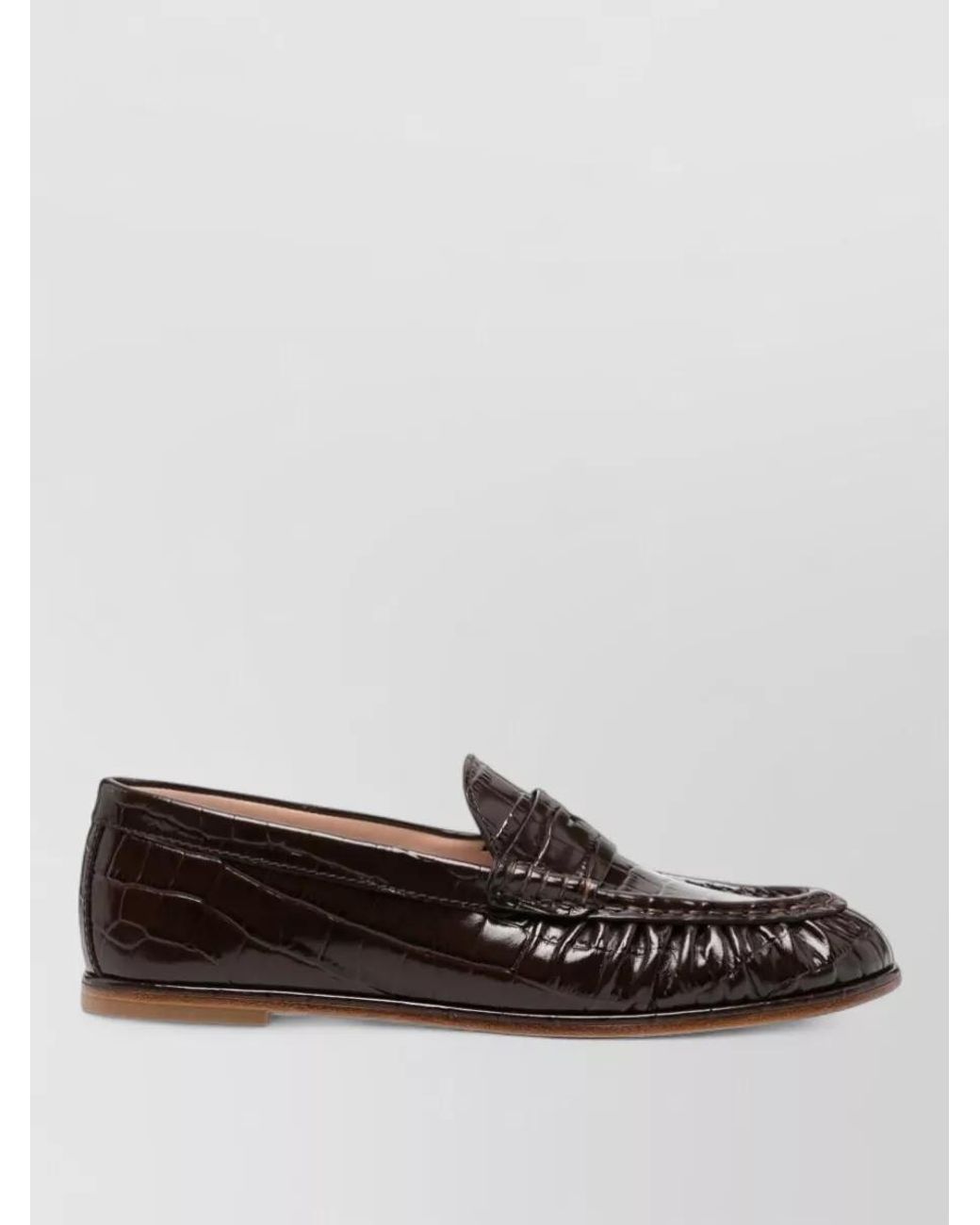 Stuart Weitzman Brown Leather Loafers