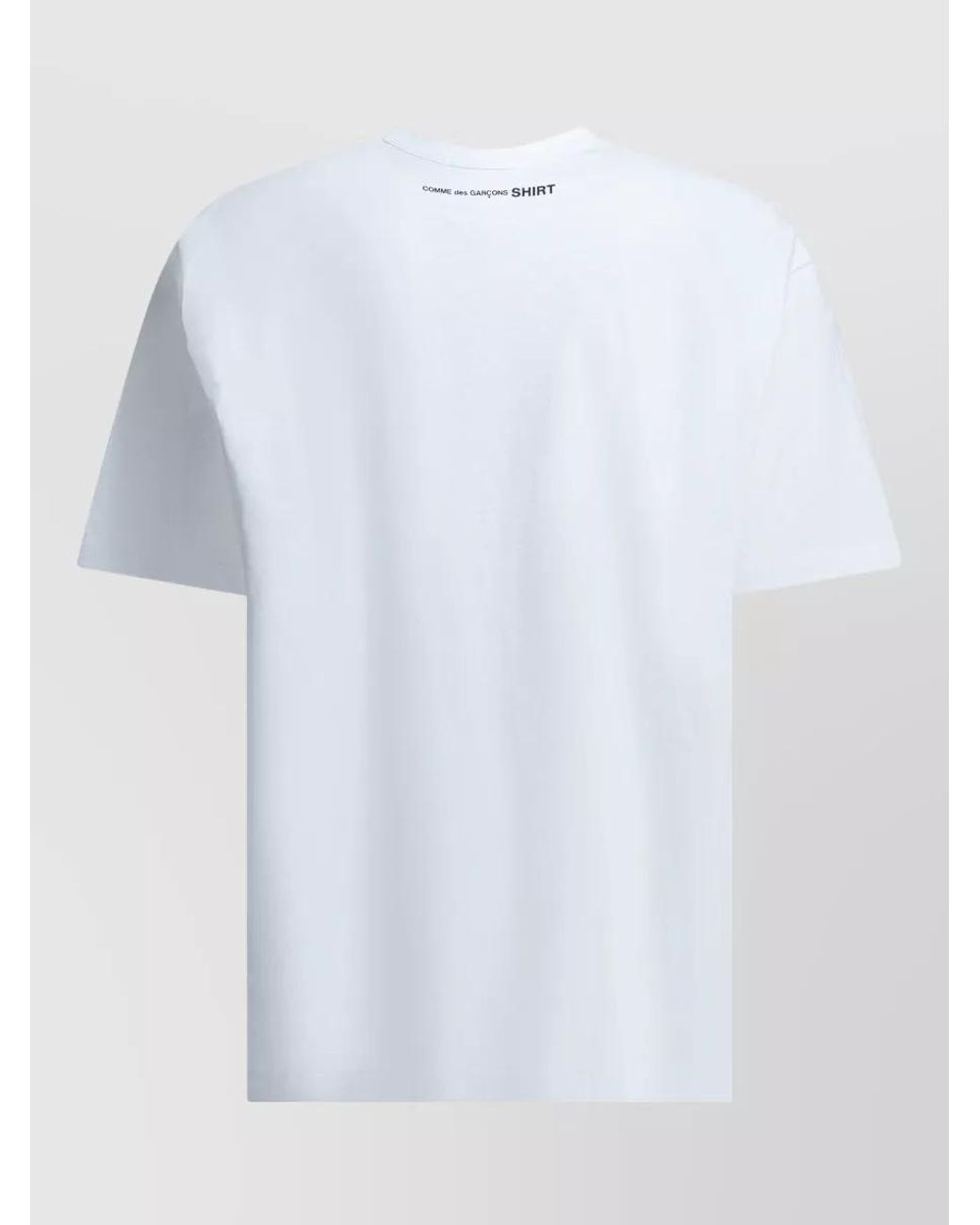 Comme des Garçons Blue Printed Cotton Crew-Neck T-Shirt for men