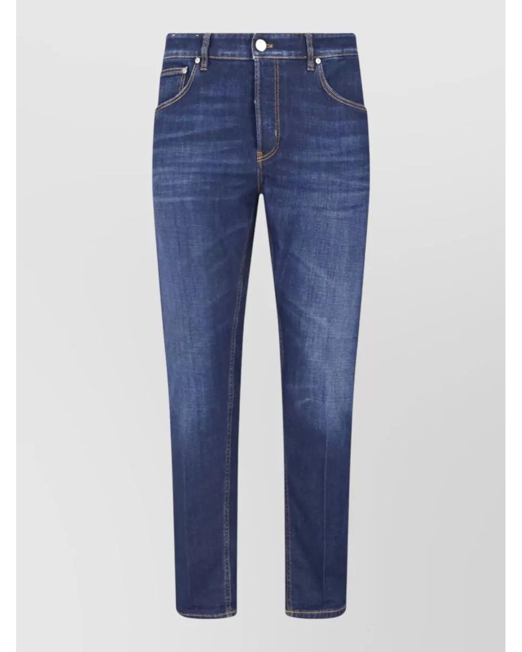 PT Torino Blue Straight-Leg Denim Jeans for men
