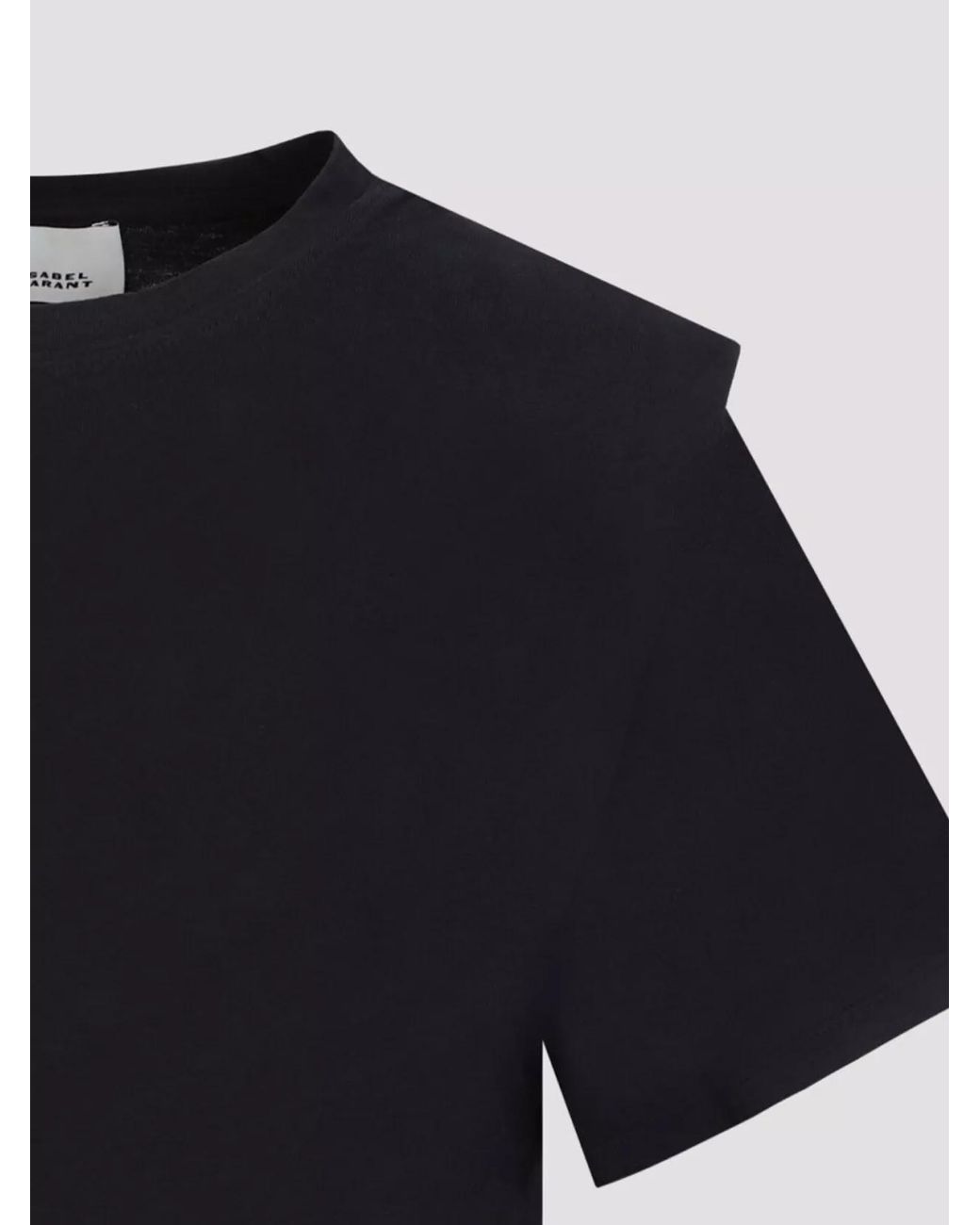Isabel Marant Blue Organic Cotton Crew Neck Short Sleeve Zelitos T-Shirt