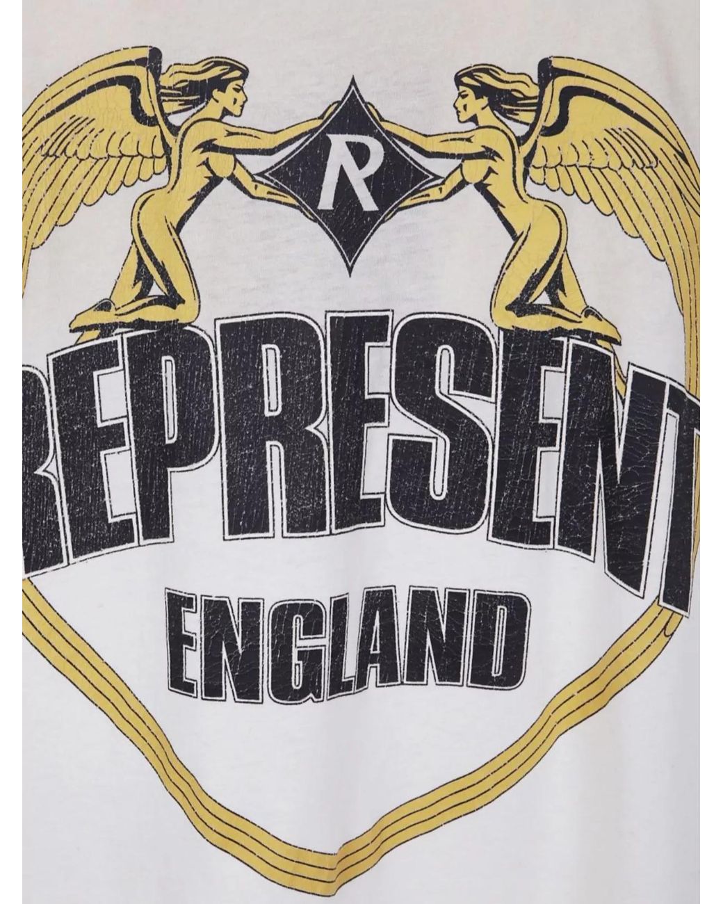 Represent White Angel Border T-Shirt for men