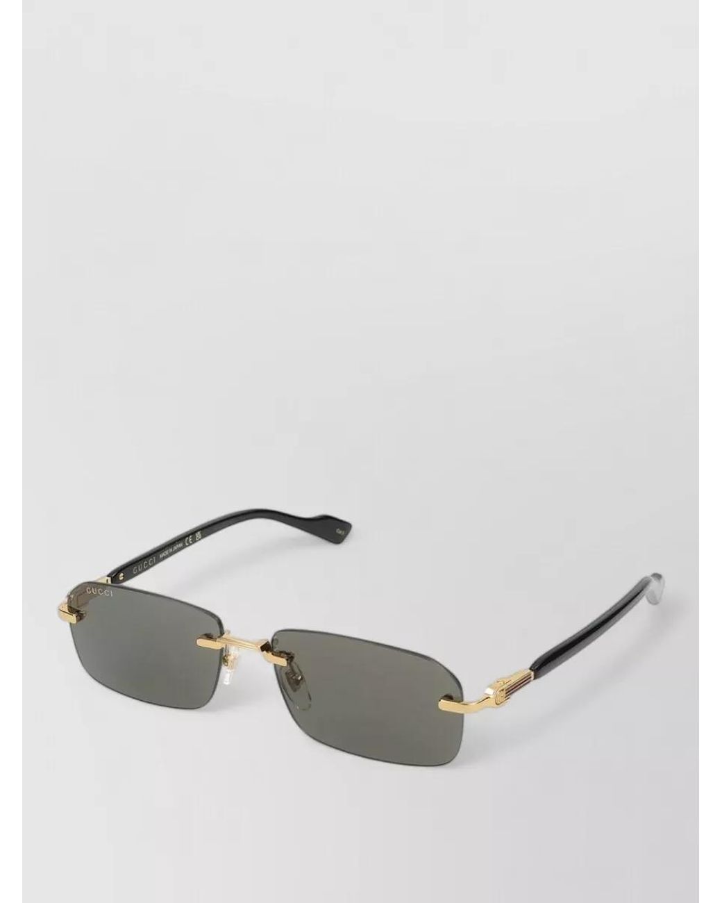 Gucci Gray Metal Sunglasses for men