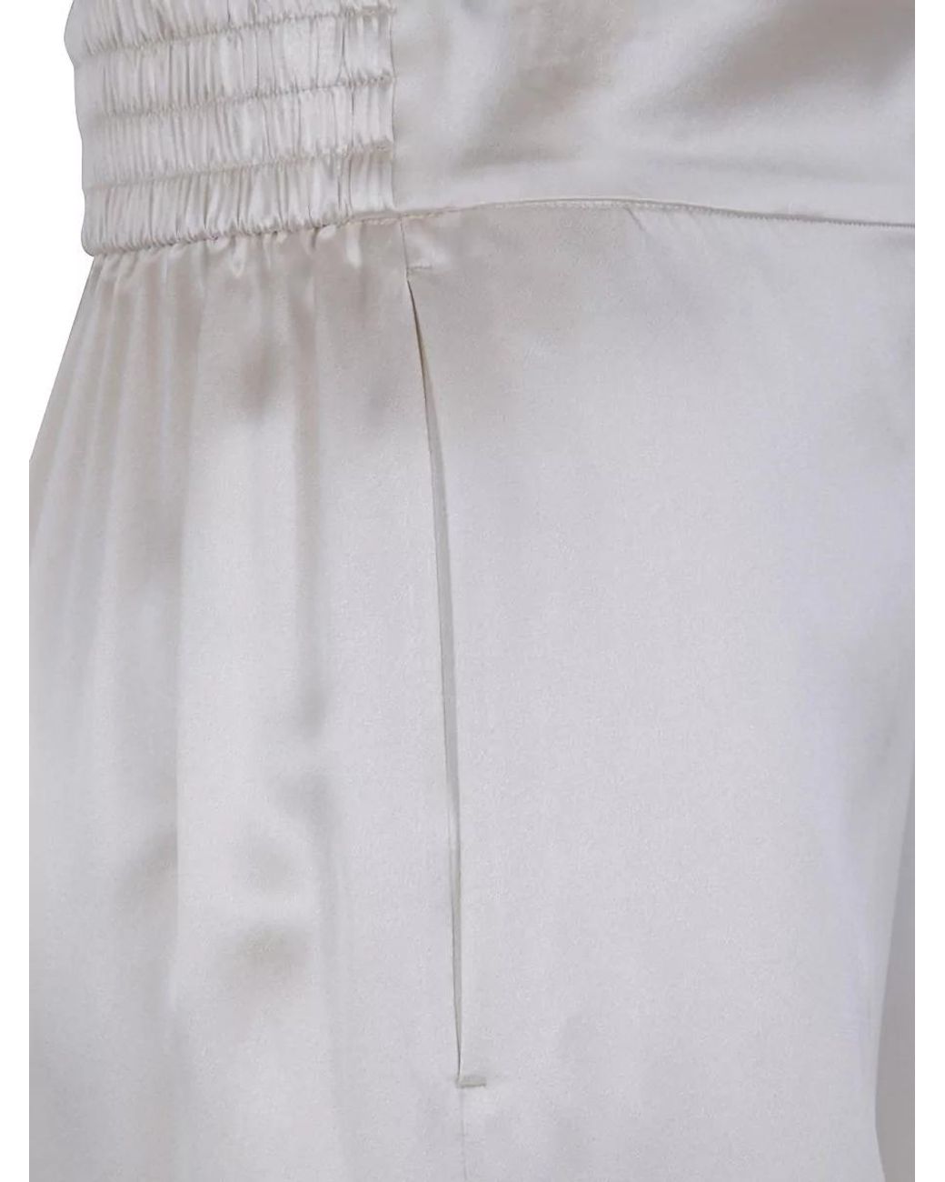 Joseph Gray Silk Satin Trousers