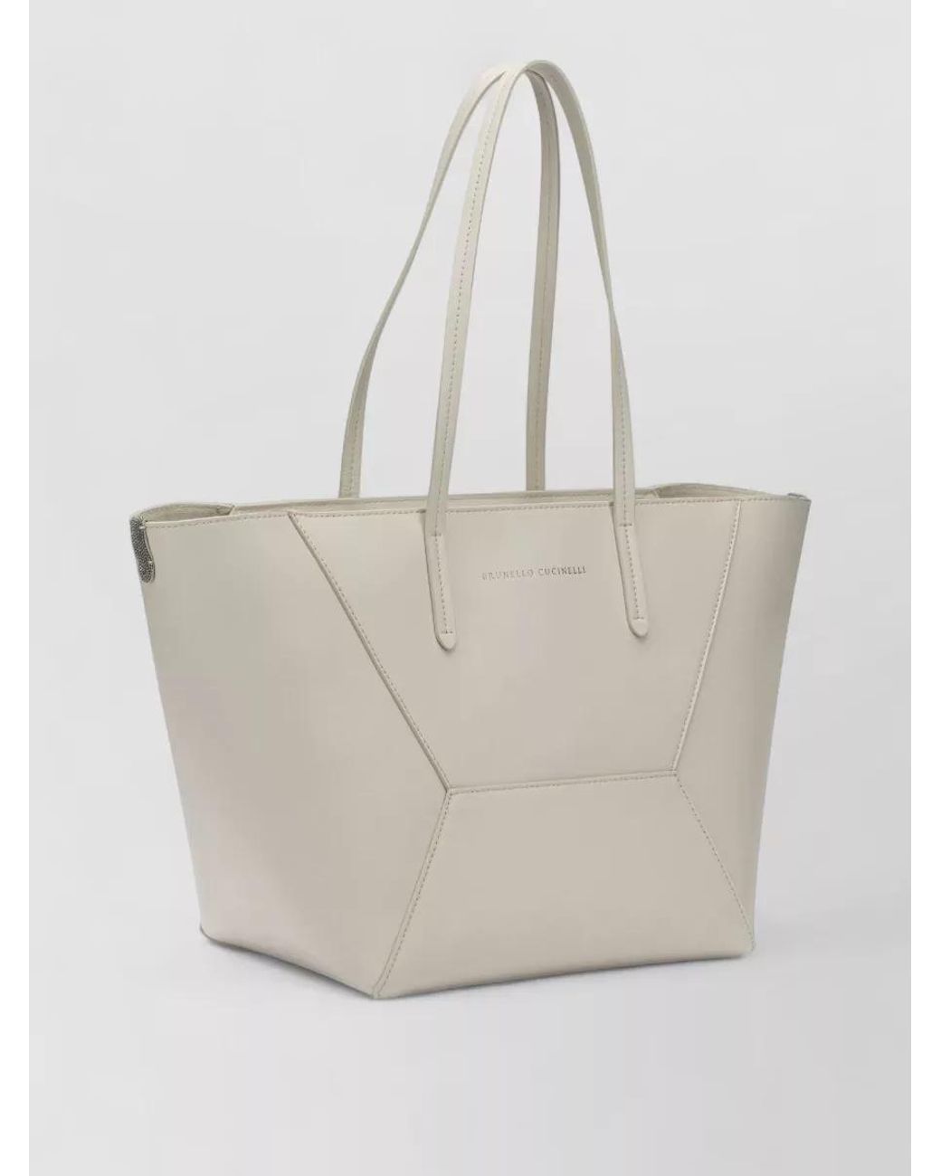 Brunello Cucinelli White Na Shoulder Bag