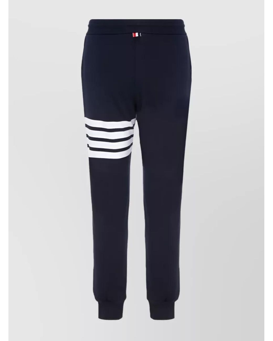 Thom Browne Blue Cotton Straight-Leg Track Pants for men