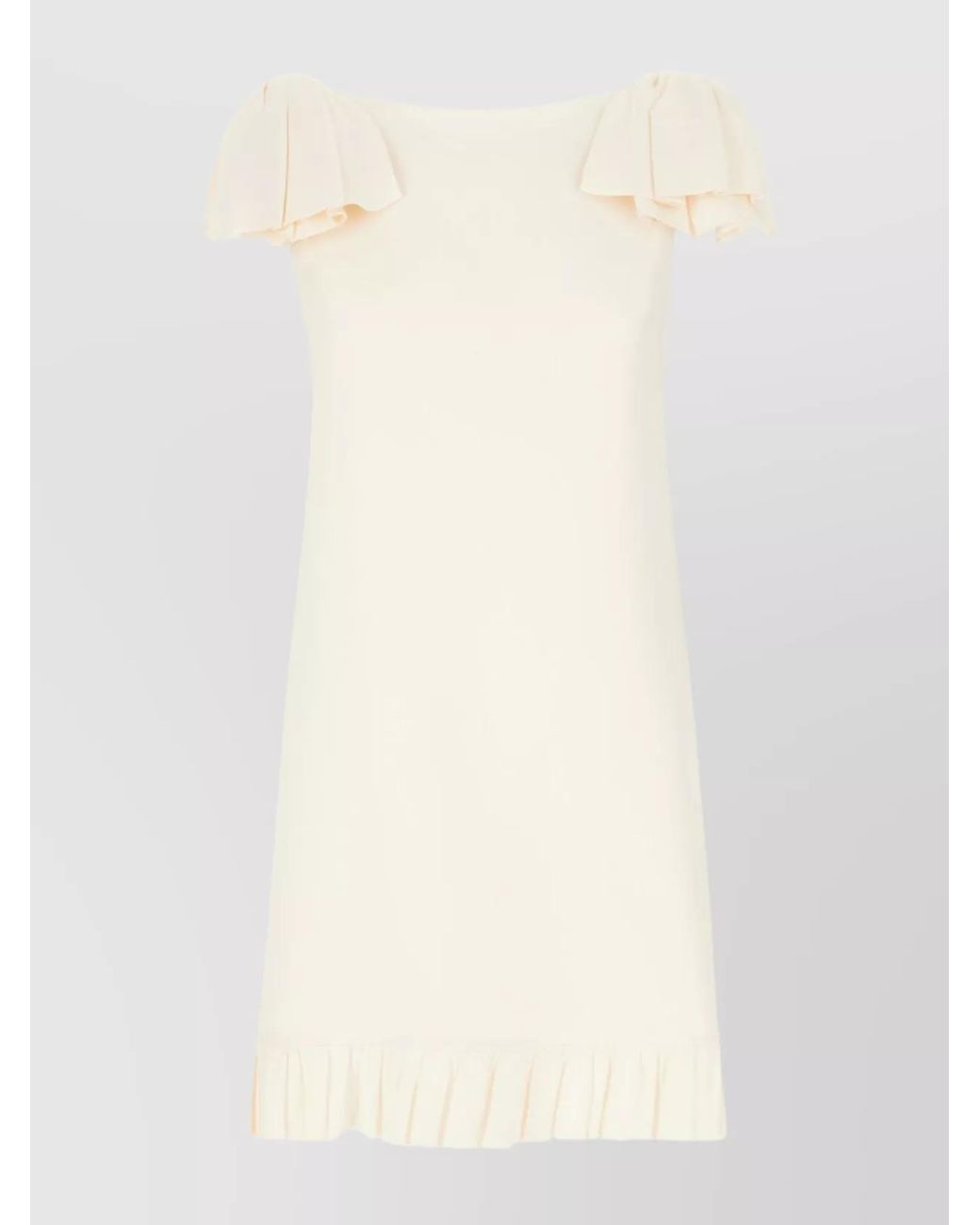 Valentino Garavani White Silk Mini Dress