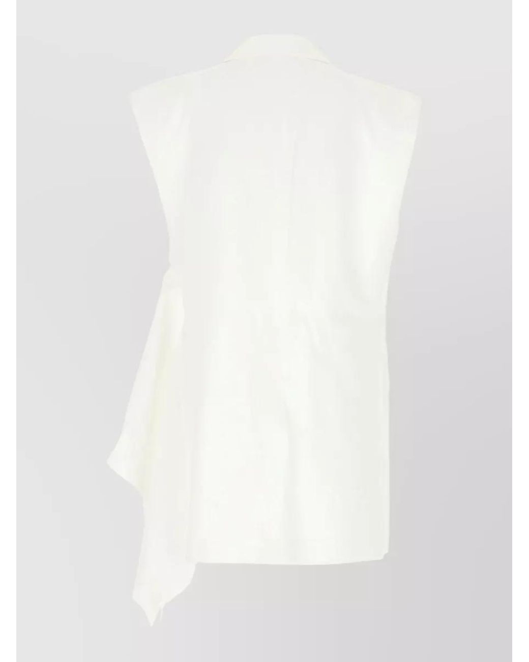 Niccolò Pasqualetti White Linen Blend Vest