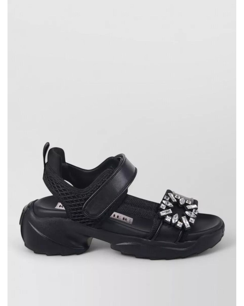 Roger Vivier Black Leather Sandals