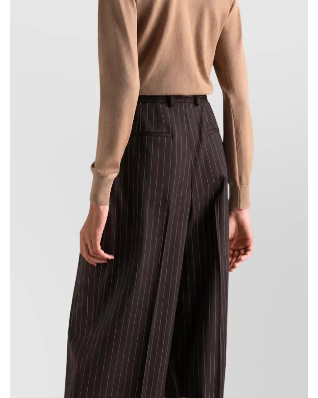 Dolce & Gabbana Brown Straight-Leg Suit Trousers
