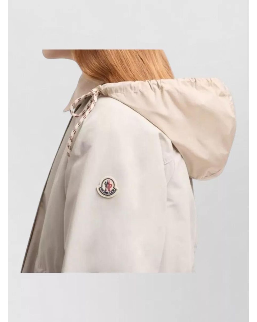 Moncler Natural Hooded Parka Coat