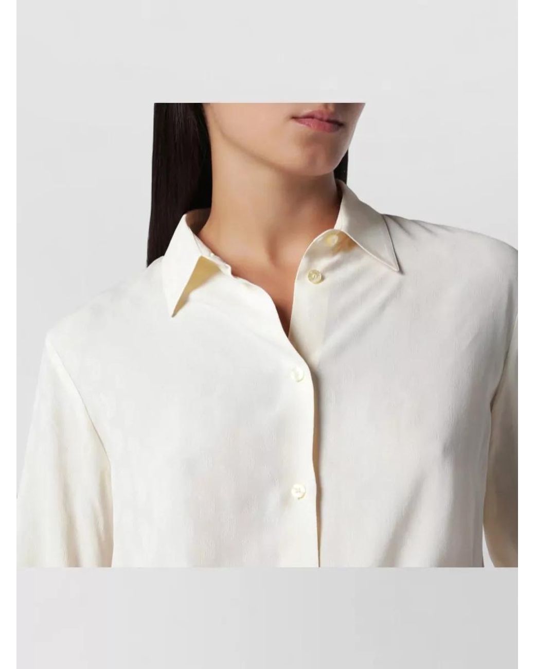 Etro White Silk Blend Shirt