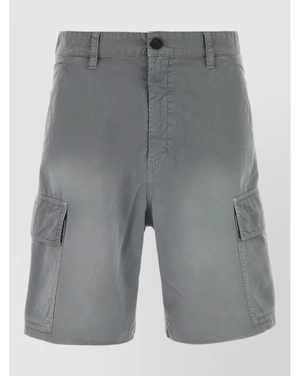 Miu Miu Gray Twill Bermuda Shorts