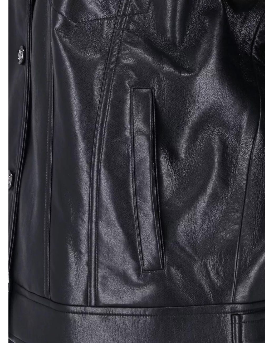 Anine Bing Black Leather Coat