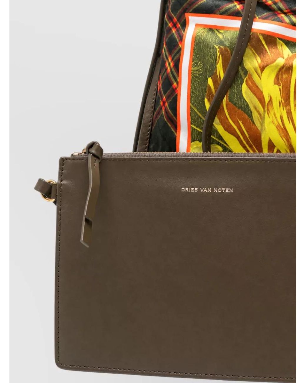 Dries Van Noten White Shoulder Bag