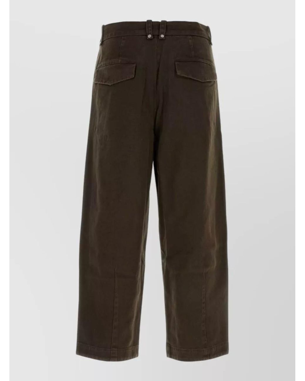 Entire studios Brown Cotton Wide-Leg Trousers for men
