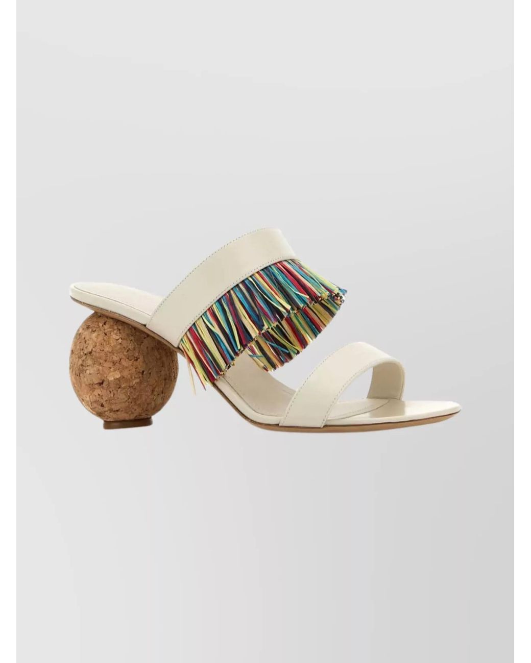 Ferragamo Multicolor Leather Mules