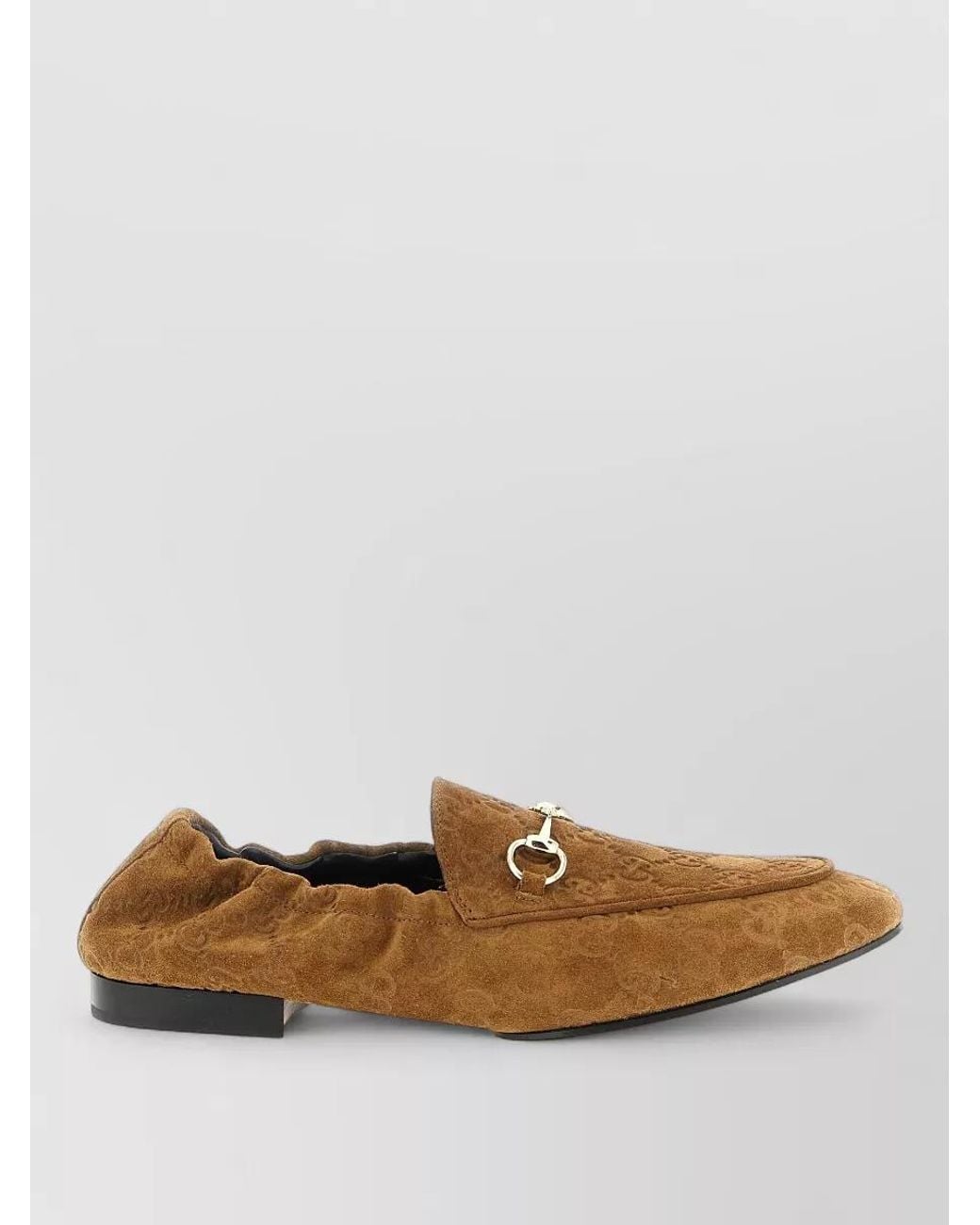 Gucci White Suede Loafers
