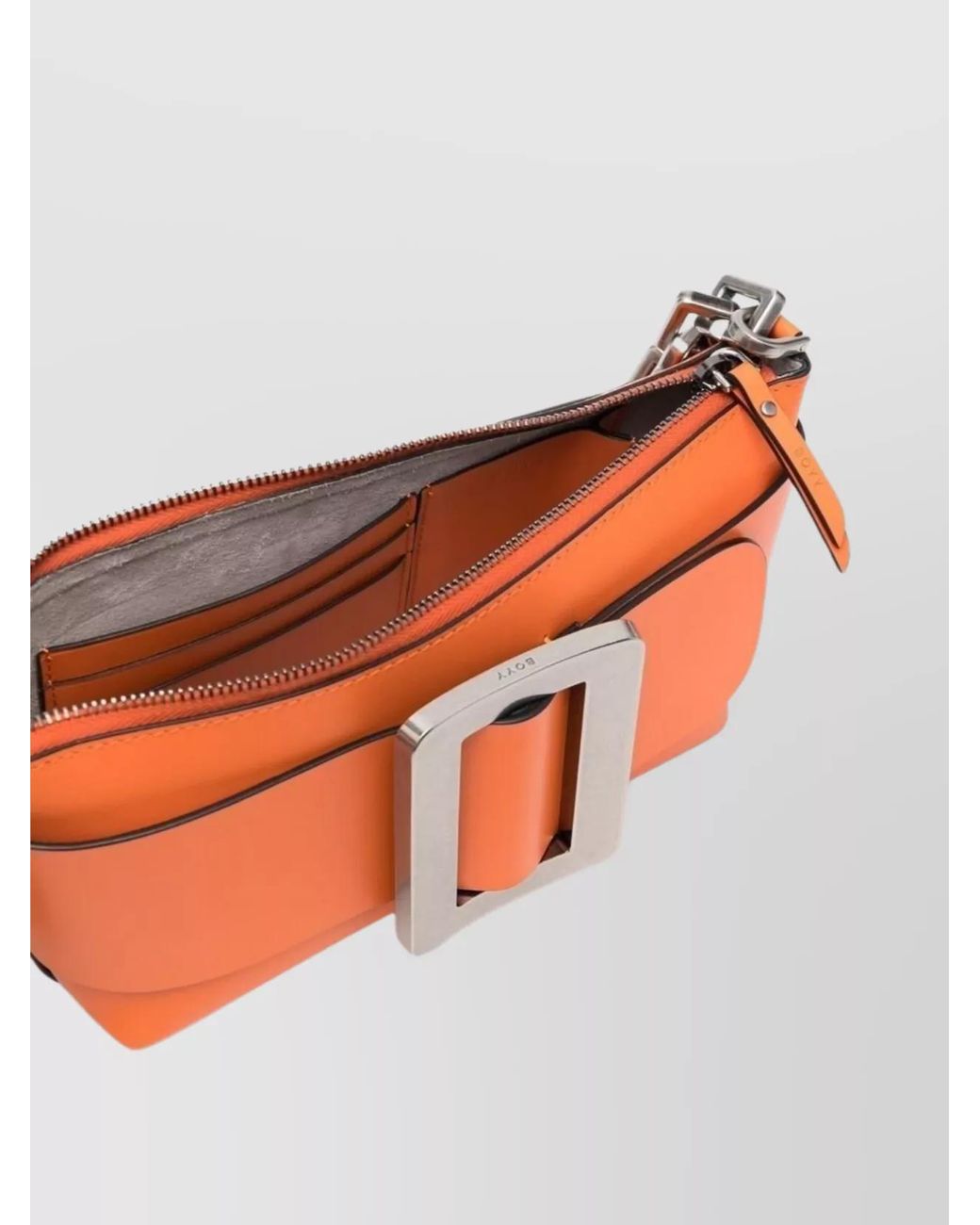Boyy Orange Na Calf Leather Shoulder Bag