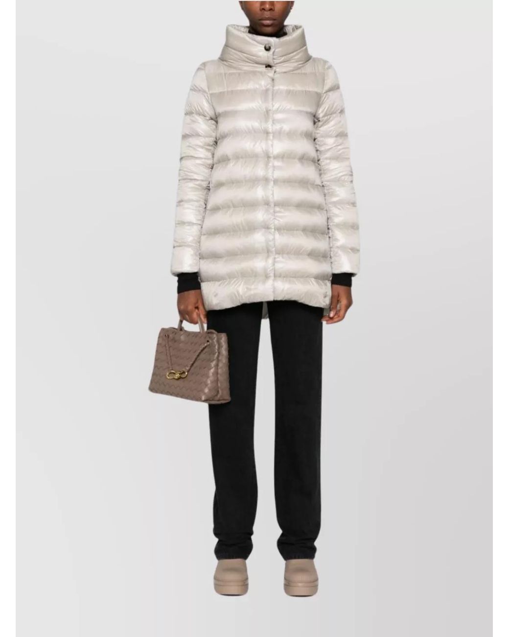 Herno Natural Down Amelia Midi Puffer Jacket