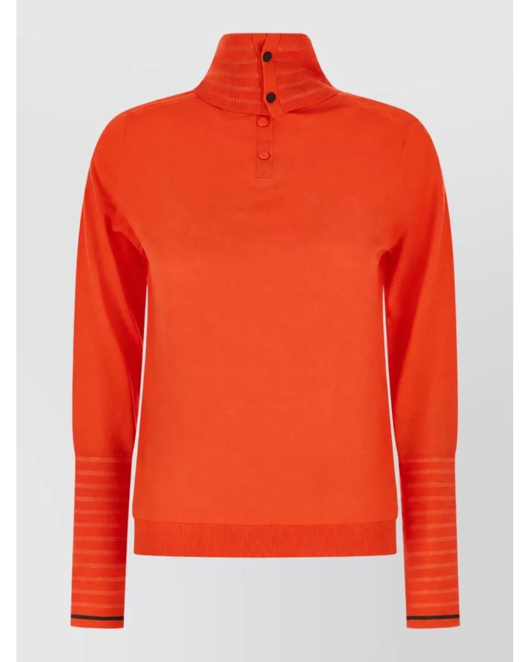 Paul Smith Orange Merino Wool Turtleneck Sweater