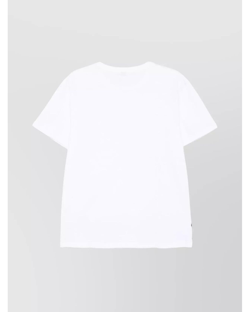 Moschino White Cotton Crew Neck Short-Sleeve T-Shirt for men