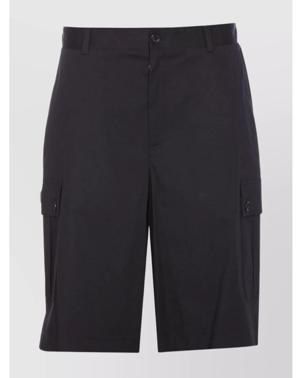 Dolce & Gabbana Blue Cotton Cargo Shorts for men