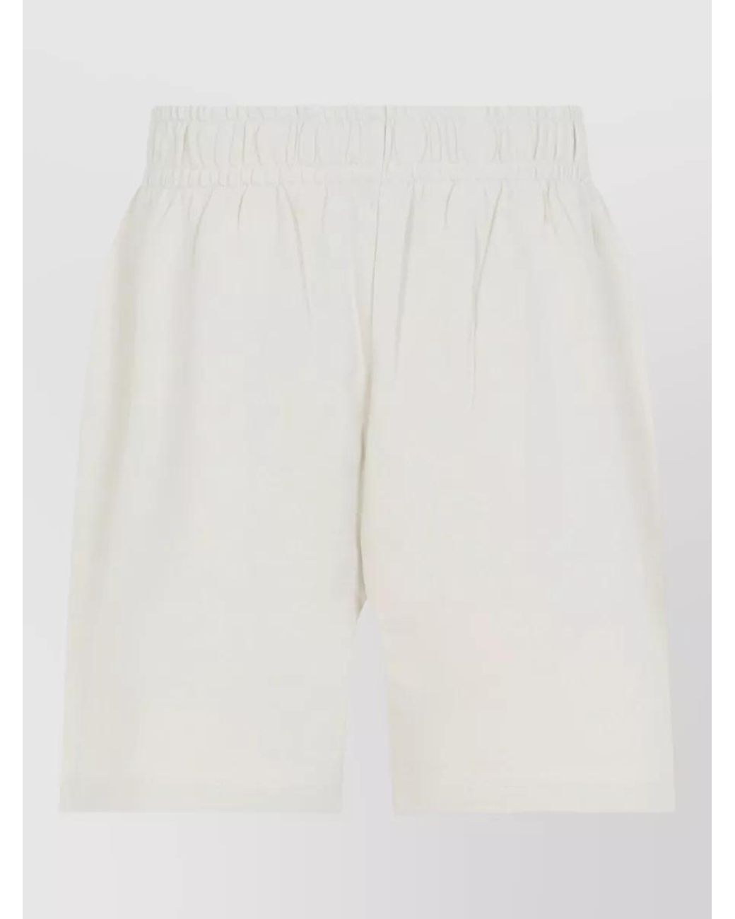 PANGAIA White Cotton Mid-Length Chino Shorts for men